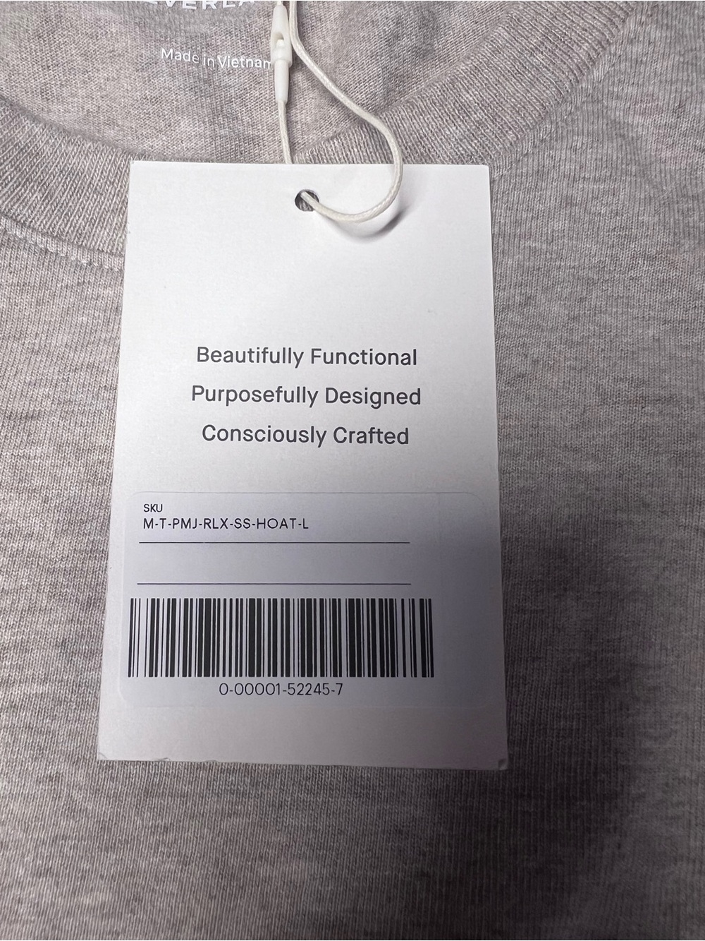 Everlane The Premium-Weight Relaxed Crew T-Shirt Heathered Oatmeal L NWT - Picture 10 of 14
